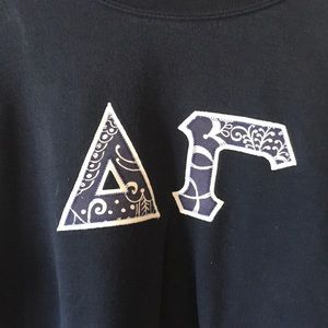 Navy blue delta gamma sweatshirt